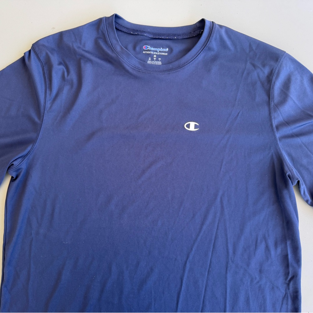 Champion Men's Navy Short Sleeve Drifit Tee